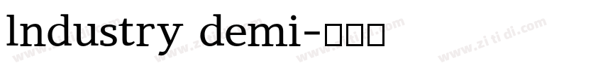 lndustry demi字体转换 lndustry demi字体转换